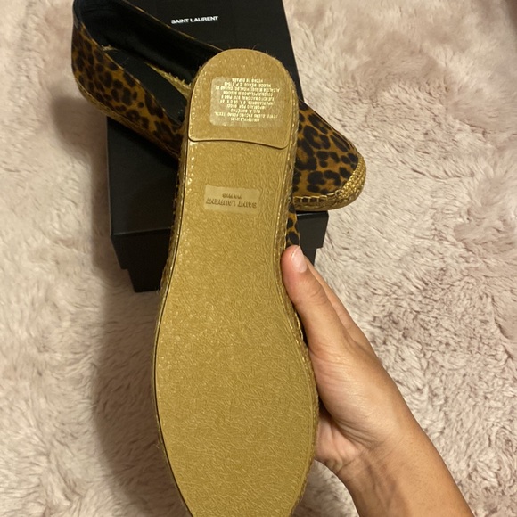 Authentic brand new Saint Laurent espadrilles Cheetah print shoes - Picture 5 of 9